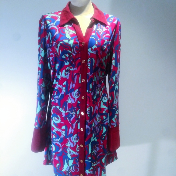 Tracy Negoshian Dresses & Skirts - Tracy Negoshian Retro Print Dress